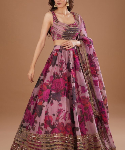 Exile Purple Lehenga