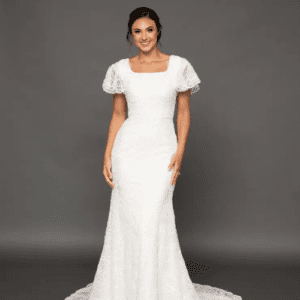 mermaid white gowns for women