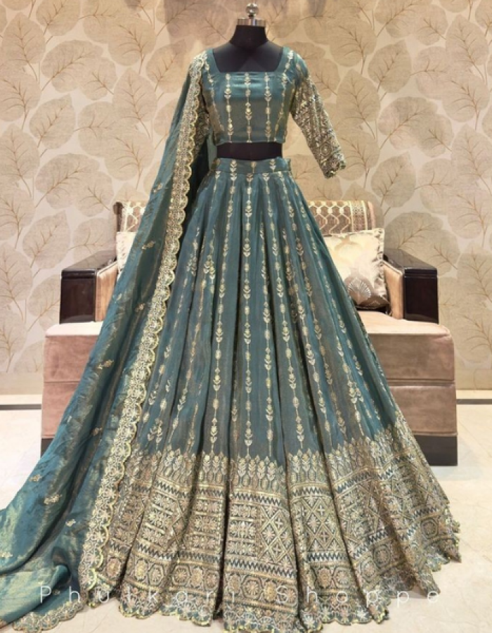 Donna Blue Lehenga