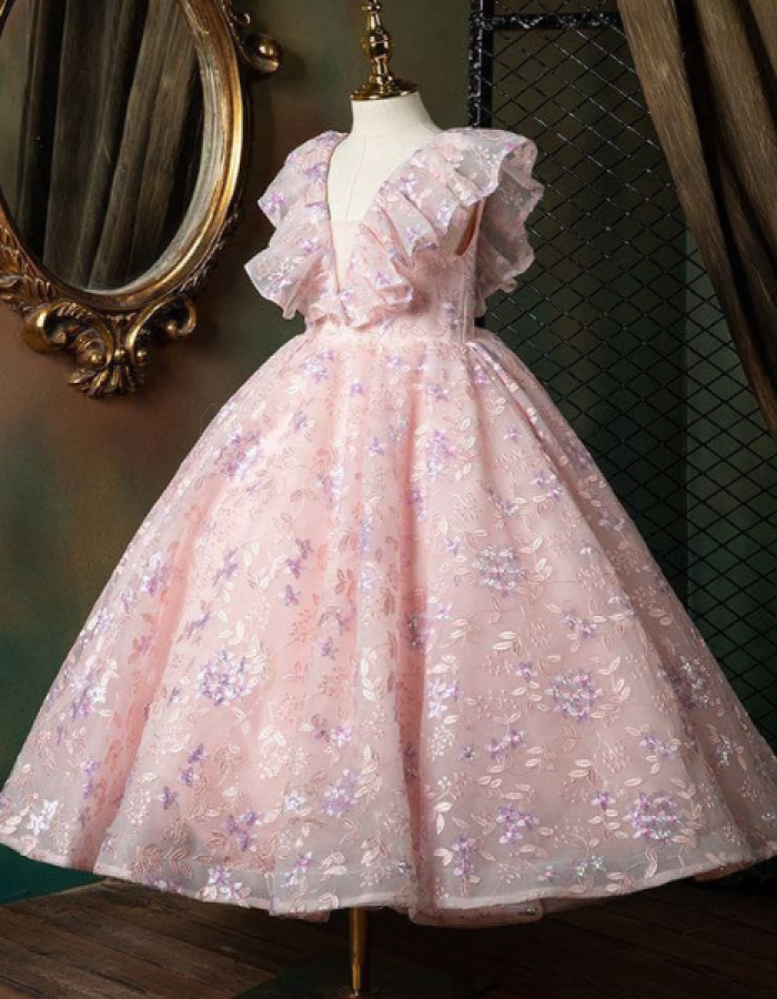 Mila Pink Kids Frock